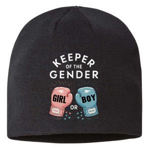 Gender Reveal Party Keeper Of Gender Boxing Sustainable Beanie