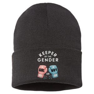 Gender Reveal Party Keeper Of Gender Boxing Sustainable Knit Beanie