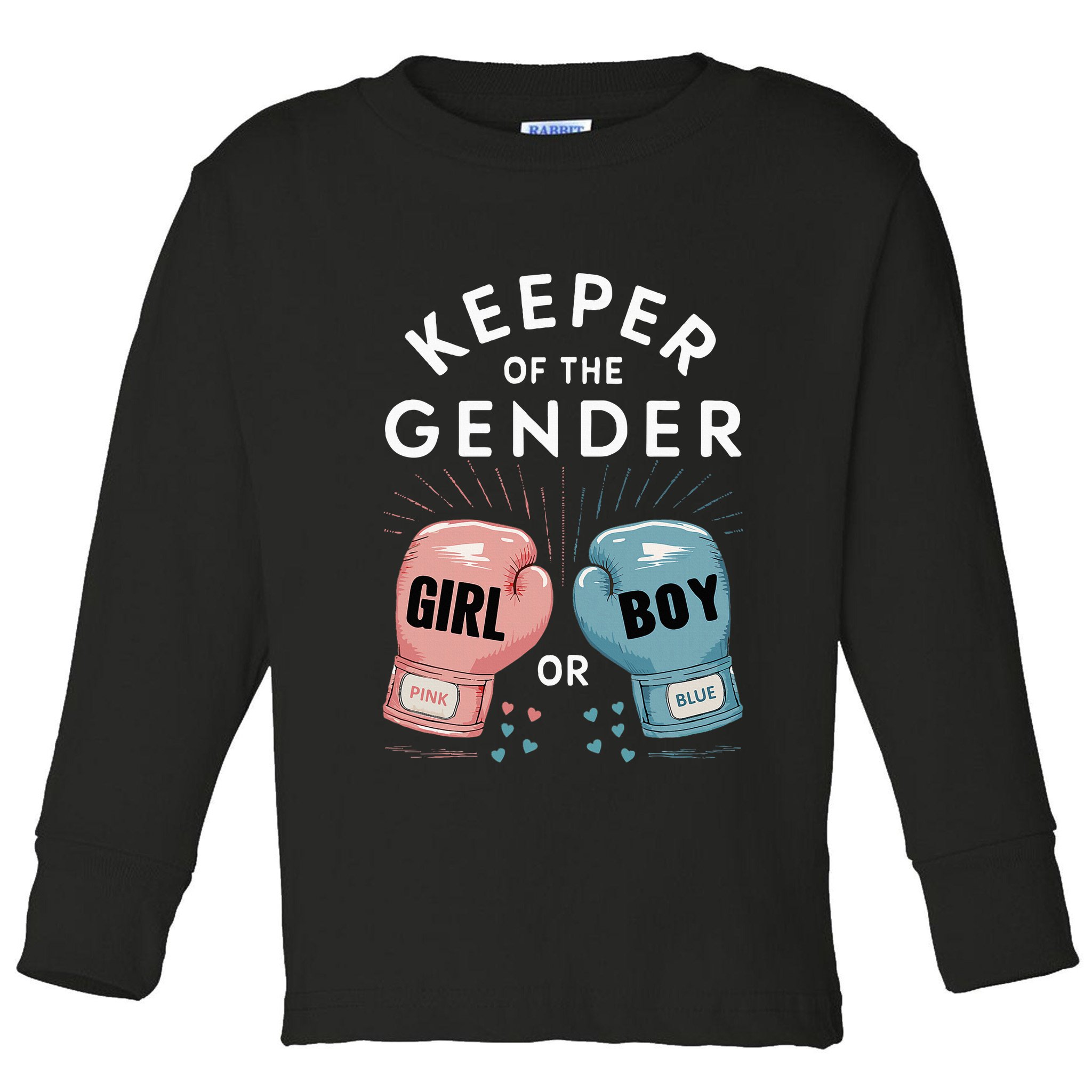 Gender Reveal Party Keeper Of Gender Boxing Toddler Long Sleeve Shirt
