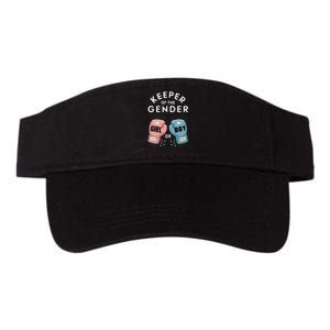 Gender Reveal Party Keeper Of Gender Boxing Valucap Bio-Washed Visor