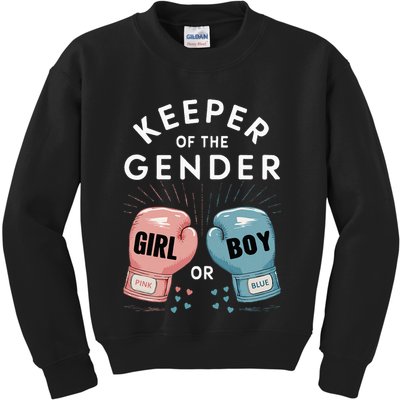 Gender Reveal Party Keeper Of Gender Boxing Kids Sweatshirt