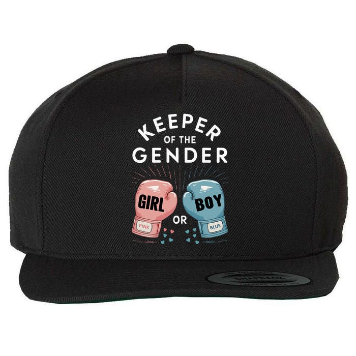 Gender Reveal Party Keeper Of Gender Boxing Wool Snapback Cap