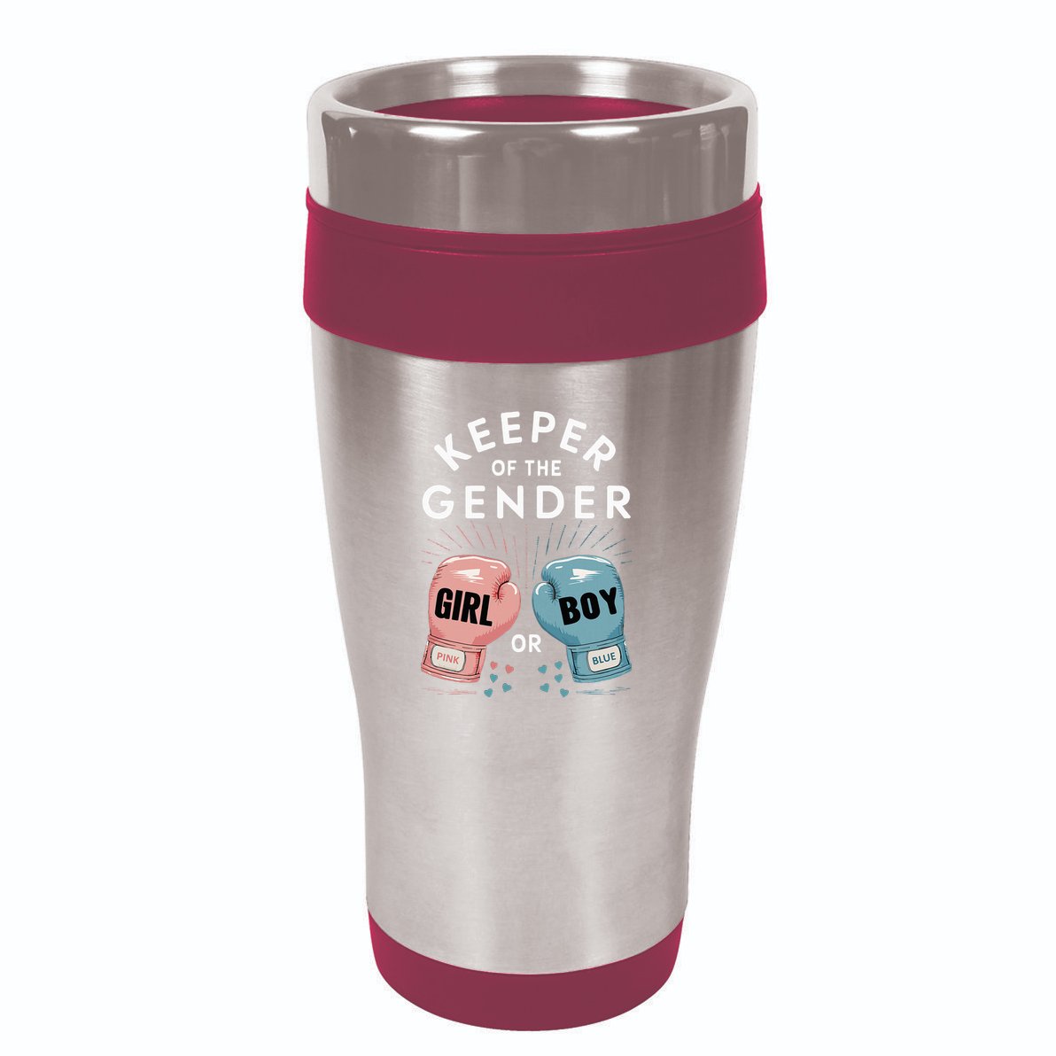 Gender Reveal Party Keeper Of Gender Boxing 16oz Travel Tumbler