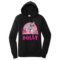 Girl Retro Personalized Dolly Cowgirl First Name Women's Pullover Hoodie