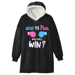 Gender Reveal Party Gifts, Blue Vs Pink Who Will Win? Hooded Wearable Blanket