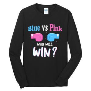 Gender Reveal Party Gifts, Blue Vs Pink Who Will Win? Tall Long Sleeve T-Shirt