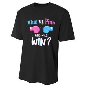 Gender Reveal Party Gifts, Blue Vs Pink Who Will Win? Performance Sprint T-Shirt