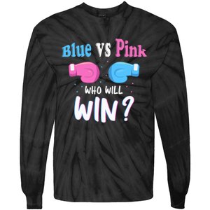 Gender Reveal Party Gifts, Blue Vs Pink Who Will Win? Tie-Dye Long Sleeve Shirt