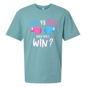 Gender Reveal Party Gifts, Blue Vs Pink Who Will Win? Sueded Cloud Jersey T-Shirt