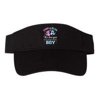 Gender Reveal Pink Or Blue Love You But Awesome If Were Boy Valucap Bio-Washed Visor