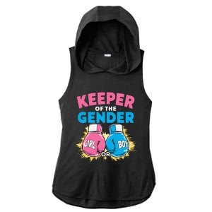 Gender Reveal Party Boxing Gloves Keeper Of Gender Ladies PosiCharge Tri-Blend Wicking Draft Hoodie Tank