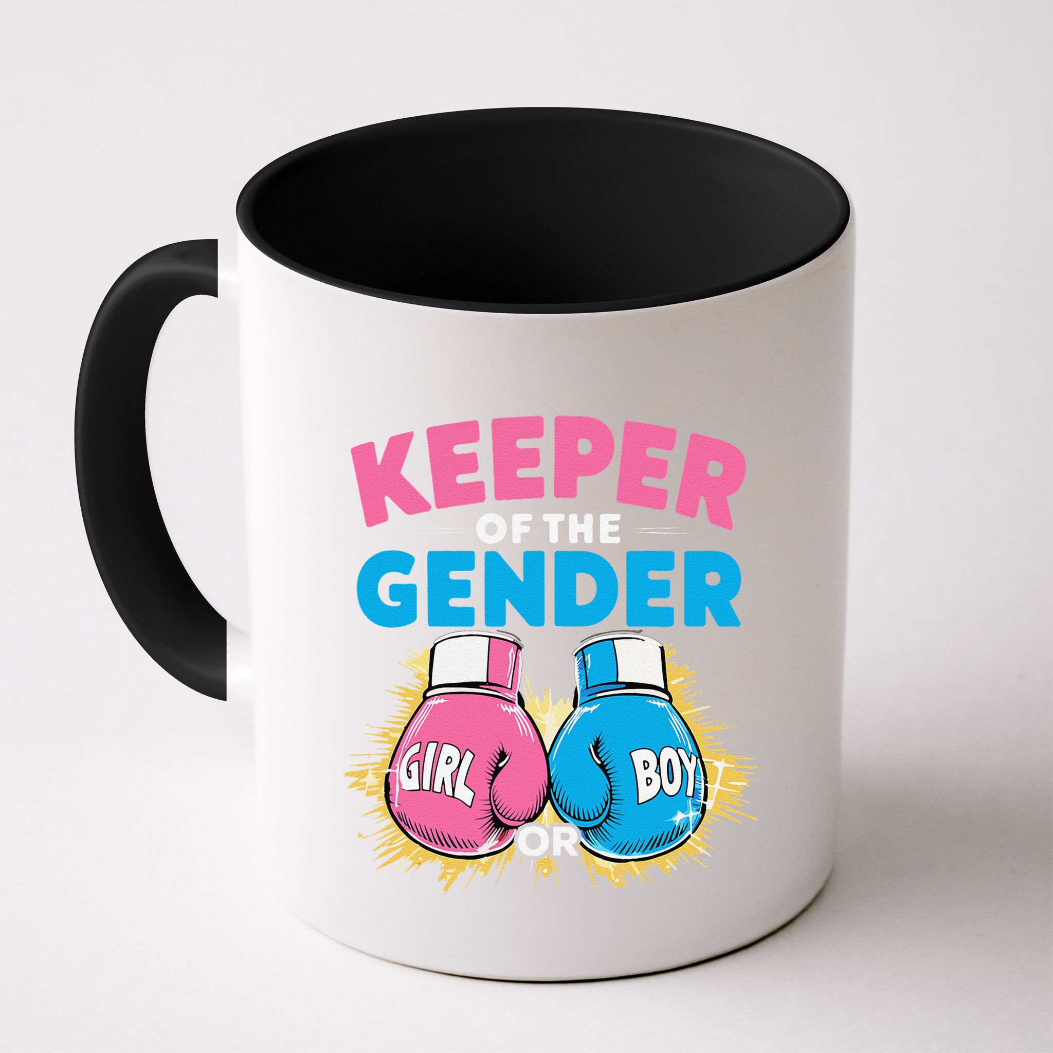 Gender Reveal Party Boxing Gloves Keeper Of Gender Mug
