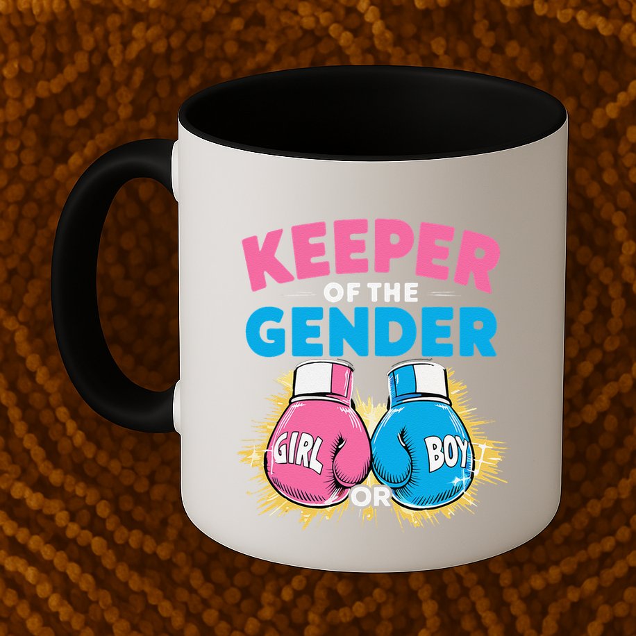 Gender Reveal Party Boxing Gloves Keeper Of Gender Mug