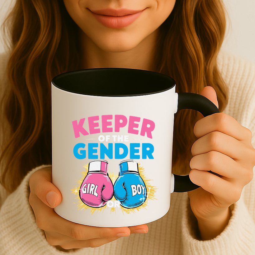 Gender Reveal Party Boxing Gloves Keeper Of Gender Mug