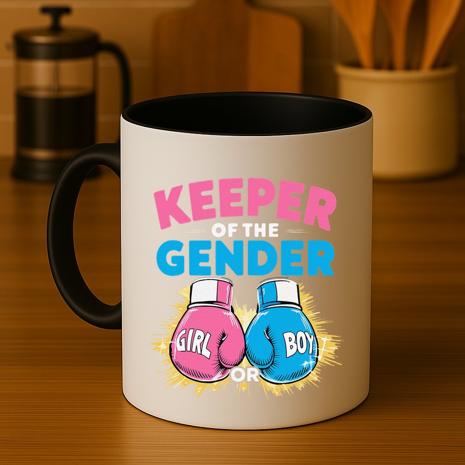 Gender Reveal Party Boxing Gloves Keeper Of Gender Mug