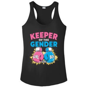 Gender Reveal Party Boxing Gloves Keeper Of Gender Ladies PosiCharge Competitor Racerback Tank