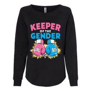 Gender Reveal Party Boxing Gloves Keeper Of Gender Womens California Wash Sweatshirt