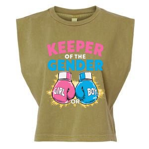 Gender Reveal Party Boxing Gloves Keeper Of Gender Garment-Dyed Women's Muscle Tee