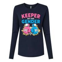 Gender Reveal Party Boxing Gloves Keeper Of Gender Womens Cotton Relaxed Long Sleeve T-Shirt