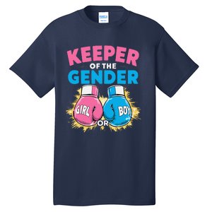 Gender Reveal Party Boxing Gloves Keeper Of Gender Tall T-Shirt