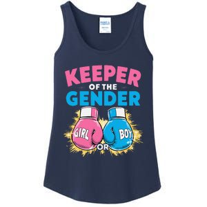 Gender Reveal Party Boxing Gloves Keeper Of Gender Ladies Essential Tank