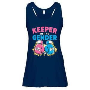 Gender Reveal Party Boxing Gloves Keeper Of Gender Ladies Essential Flowy Tank