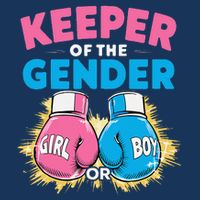 Gender Reveal Party Boxing Gloves Keeper Of Gender 16 in Basic Backpack