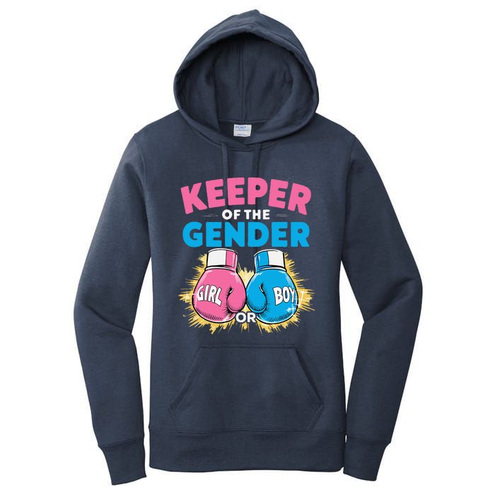 Gender Reveal Party Boxing Gloves Keeper Of Gender Women's Pullover Hoodie