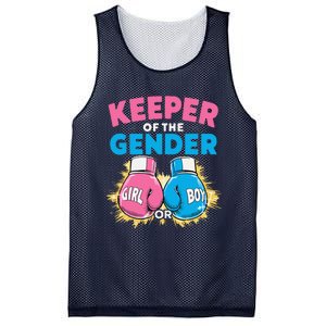 Gender Reveal Party Boxing Gloves Keeper Of Gender Mesh Reversible Basketball Jersey Tank