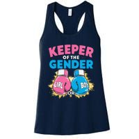 Gender Reveal Party Boxing Gloves Keeper Of Gender Women's Racerback Tank