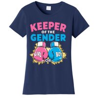 Gender Reveal Party Boxing Gloves Keeper Of Gender Women's T-Shirt