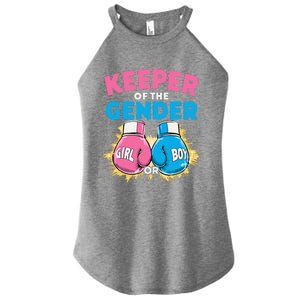 Gender Reveal Party Boxing Gloves Keeper Of Gender Women's Perfect Tri Rocker Tank