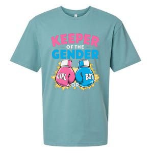 Gender Reveal Party Boxing Gloves Keeper Of Gender Sueded Cloud Jersey T-Shirt