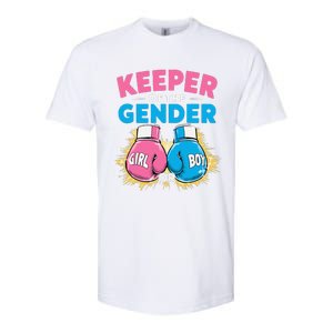 Gender Reveal Party Boxing Gloves Keeper Of Gender Softstyle CVC T-Shirt