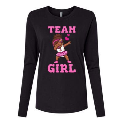 Gender Reveal Party Team Girl Womens Cotton Relaxed Long Sleeve T-Shirt