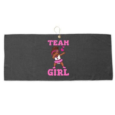 Gender Reveal Party Team Girl Large Microfiber Waffle Golf Towel