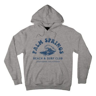 Groovy Retro Palm Springs Beach Surf Club Summer Tall Hoodie