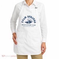 Groovy Retro Palm Springs Beach Surf Club Summer Apron