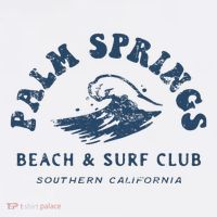 Groovy Retro Palm Springs Beach Surf Club Summer Tall T-Shirt