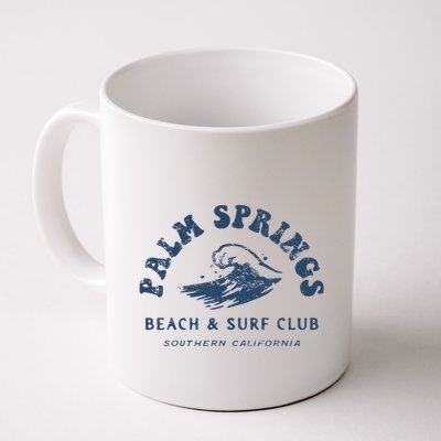Groovy Retro Palm Springs Beach Surf Club Summer Mug