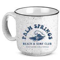 Groovy Retro Palm Springs Beach Surf Club Summer 15oz Campfire Ceramic Mug