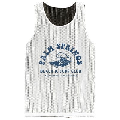 Groovy Retro Palm Springs Beach Surf Club Summer Mesh Reversible Basketball Jersey Tank