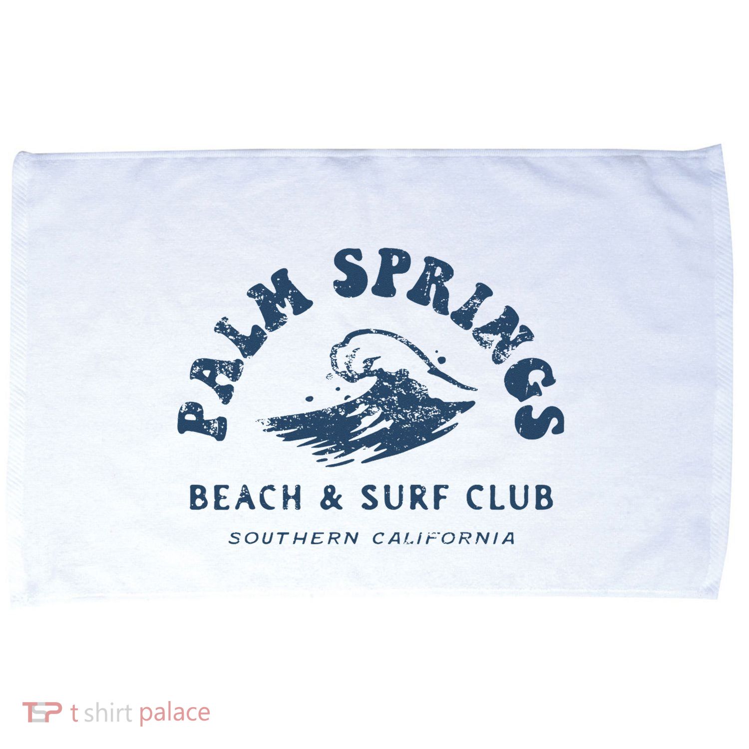 Groovy Retro Palm Springs Beach Surf Club Summer Microfiber Hand Towel