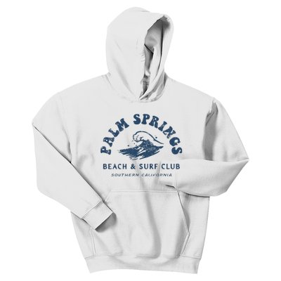 Groovy Retro Palm Springs Beach Surf Club Summer Kids Hoodie