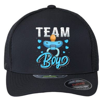 Gender Reveal Party Team Boy Baby Shower Matching Family Set Flexfit Unipanel Trucker Cap