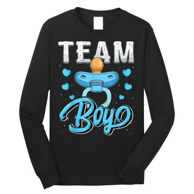 Gender Reveal Party Team Boy Baby Shower Matching Family Set Long Sleeve Shirt