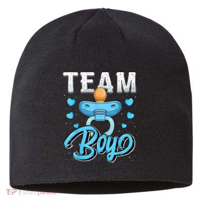 Gender Reveal Party Team Boy Baby Shower Matching Family Set Sustainable Beanie