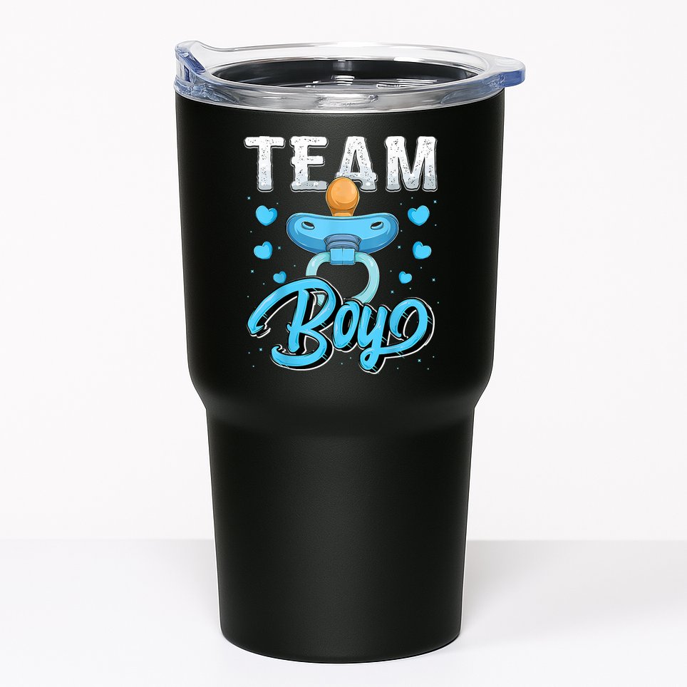Gender Reveal Party Team Boy Baby Shower Matching Family Set Tumbler