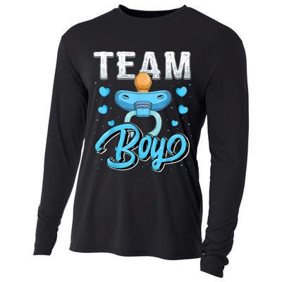 Gender Reveal Party Team Boy Baby Shower Matching Family Set Cooling Performance Long Sleeve Crew