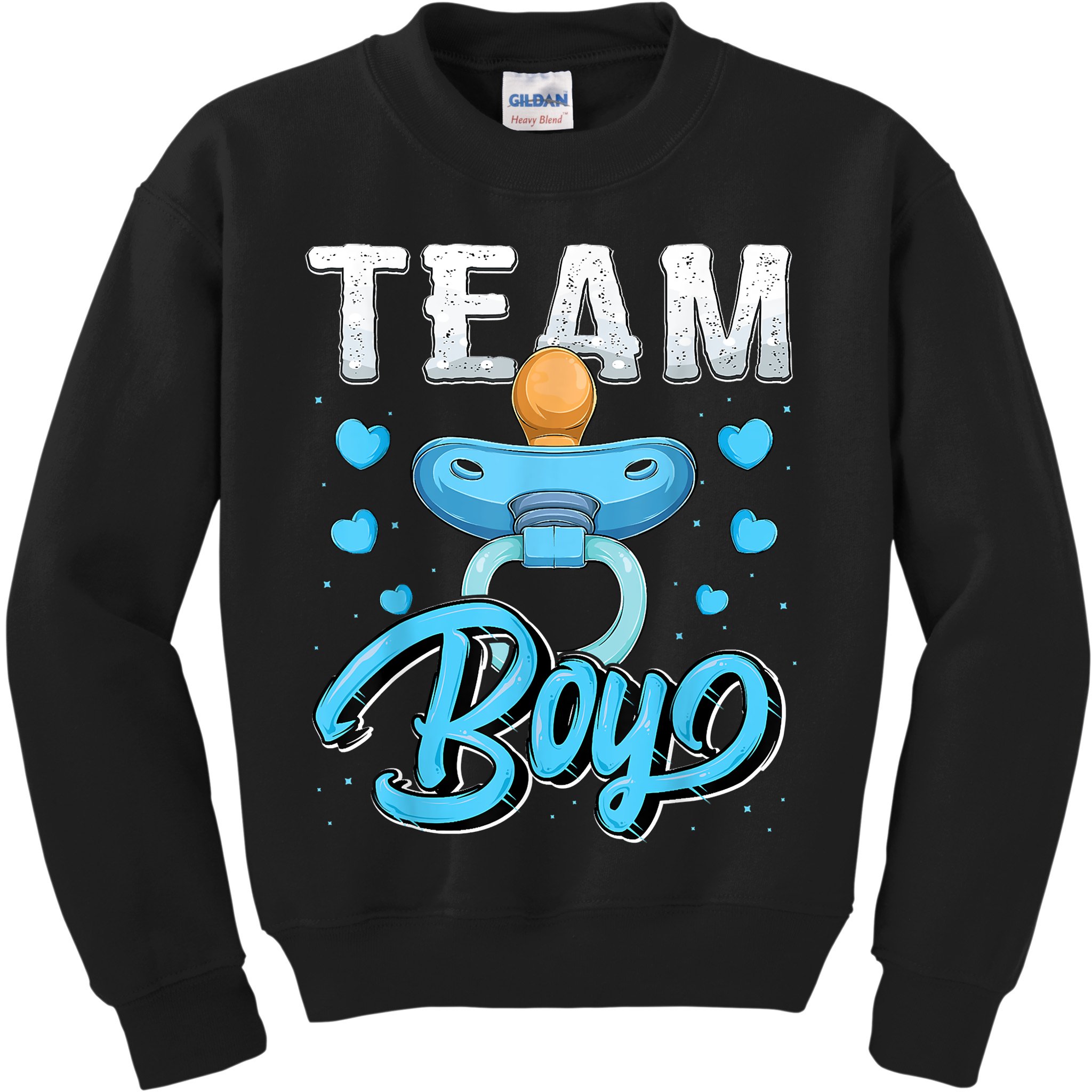 Gender Reveal Party Team Boy Baby Shower Matching Family Set Kids Sweatshirt